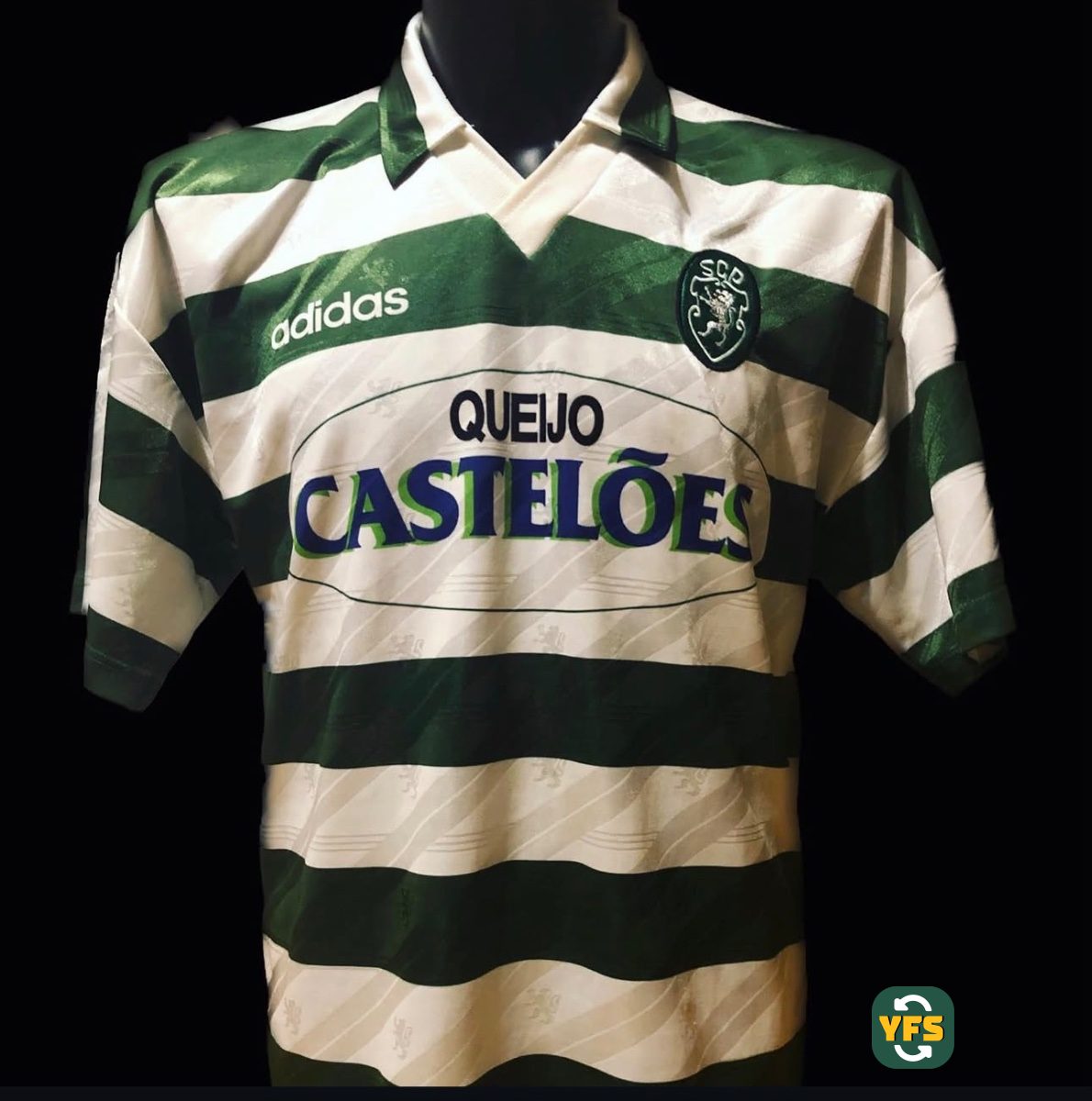 Sporting Clube Portugal 1994-1995 Home Match Worn Adidas - YourFootballShirt - Photo 1
