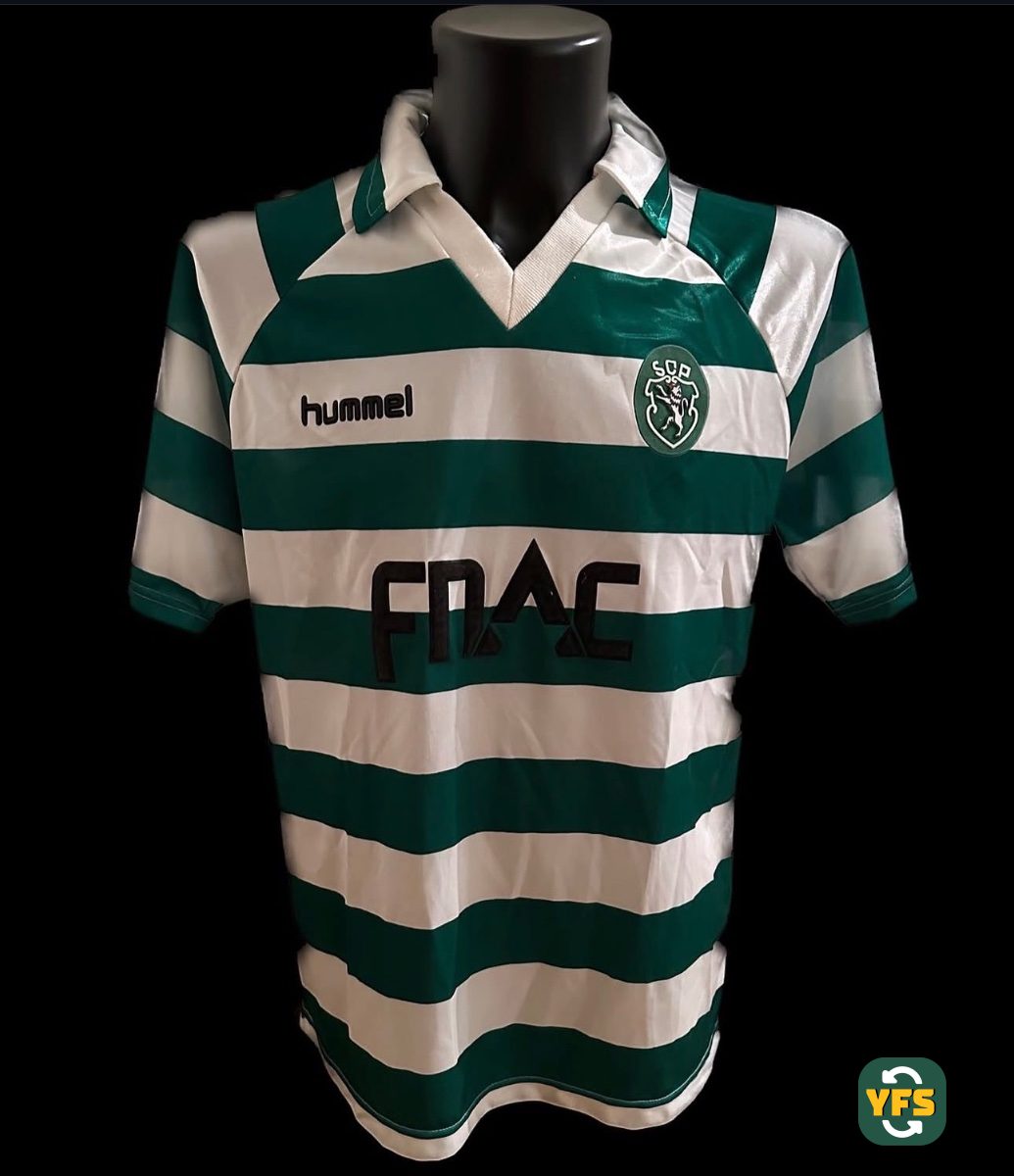 Sporting Clube Portugal 1988-1989 Home Match Worn Hummel - YourFootballShirt - Photo 1