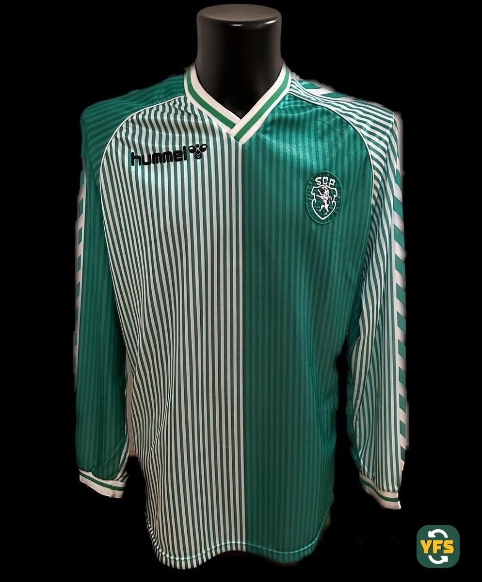 Sporting Clube Portugal 1987-1988 Away Issued Hummel - YourFootballShirt - Photo 1