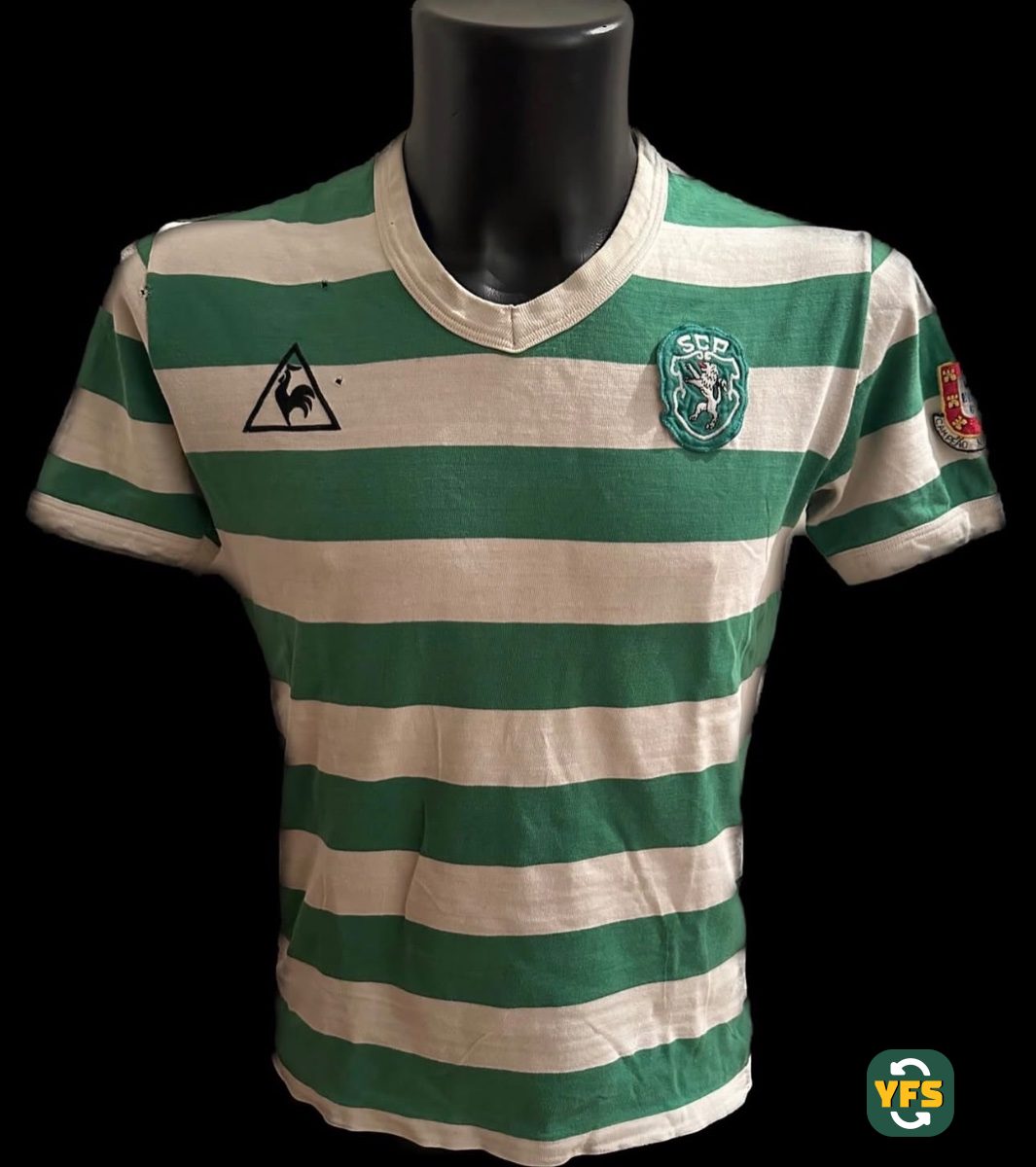 Sporting Clube Portugal 1982-1983 Home Match Worn Le Coq Sportif - YourFootballShirt - Photo 1