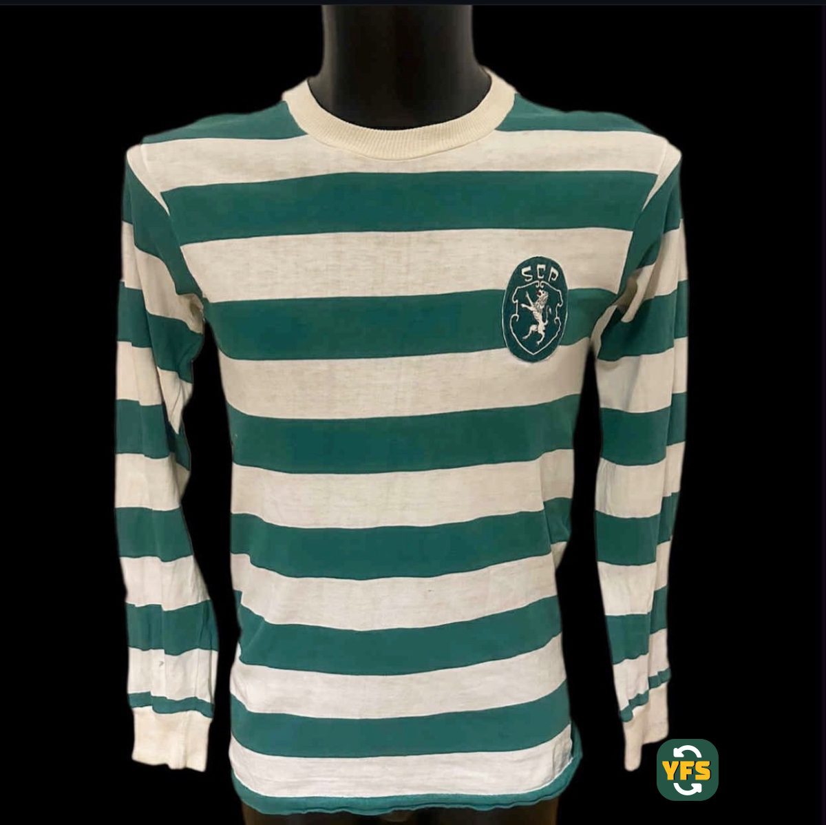 Sporting Clube Portugal 1977-1978 Home Match Worn Unknown - YourFootballShirt - Photo 1