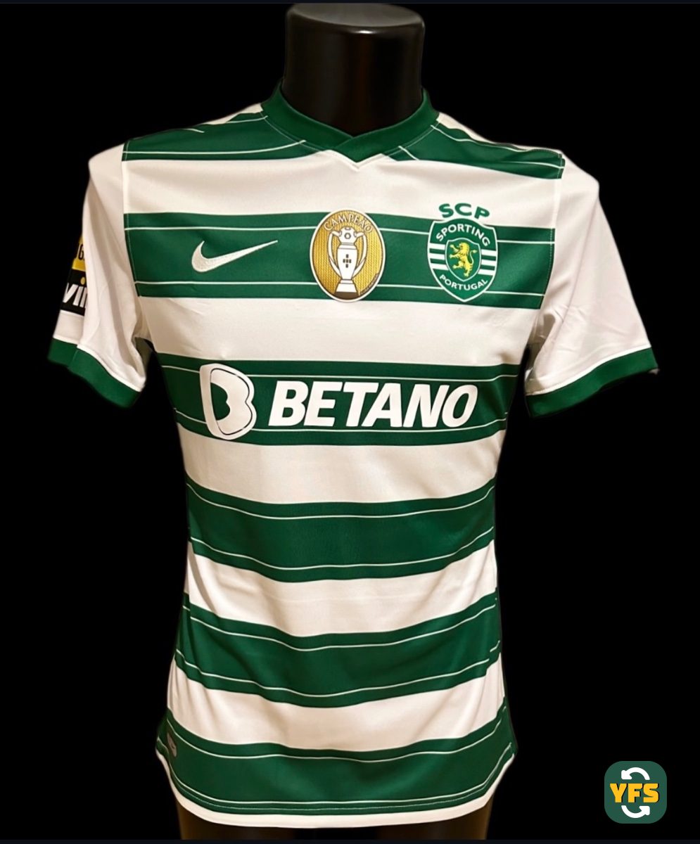 Sporting Clube Portugal 2021-2022 Home Match Worn Nike - YourFootballShirt - Photo 1