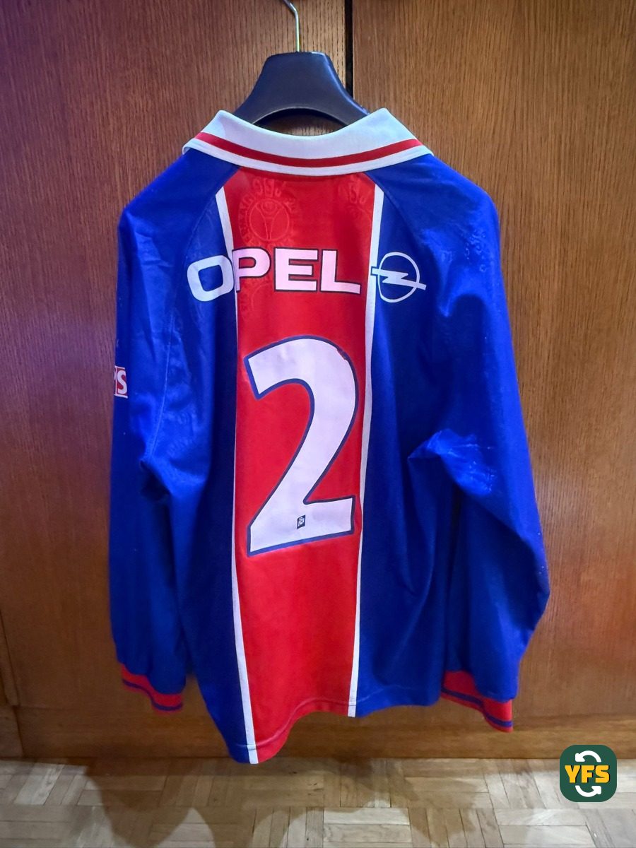 PSG 1996-1997 Home Match Worn Nike - YourFootballShirt - Photo 1