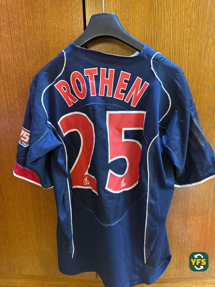 PSG 2004-2005 Home Match Worn Nike - YourFootballShirt - Photo 1