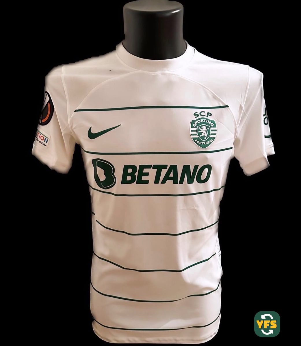 Sporting Clube Portugal 2023-2024 Away Match Worn Nike - YourFootballShirt - Photo 1