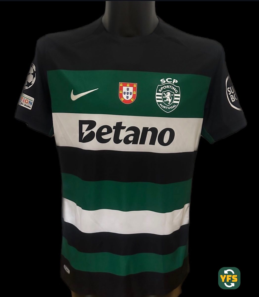 Sporting Clube Portugal 2024-2025 Home Match Worn Nike - YourFootballShirt - Photo 1