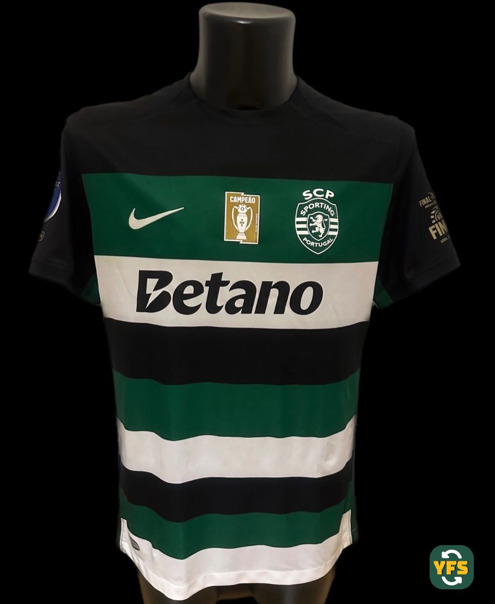 Sporting Clube Portugal 2024-2025 Home Match Worn Nike - YourFootballShirt - Photo 1