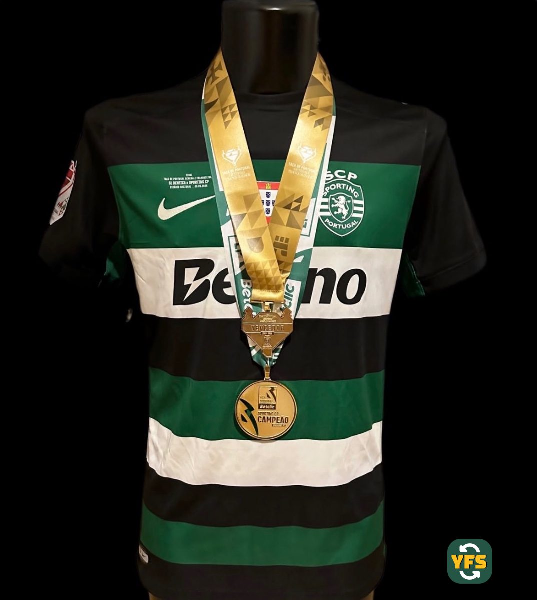 Sporting Clube Portugal 2024-2025 Home Match Worn Nike - YourFootballShirt - Photo 1