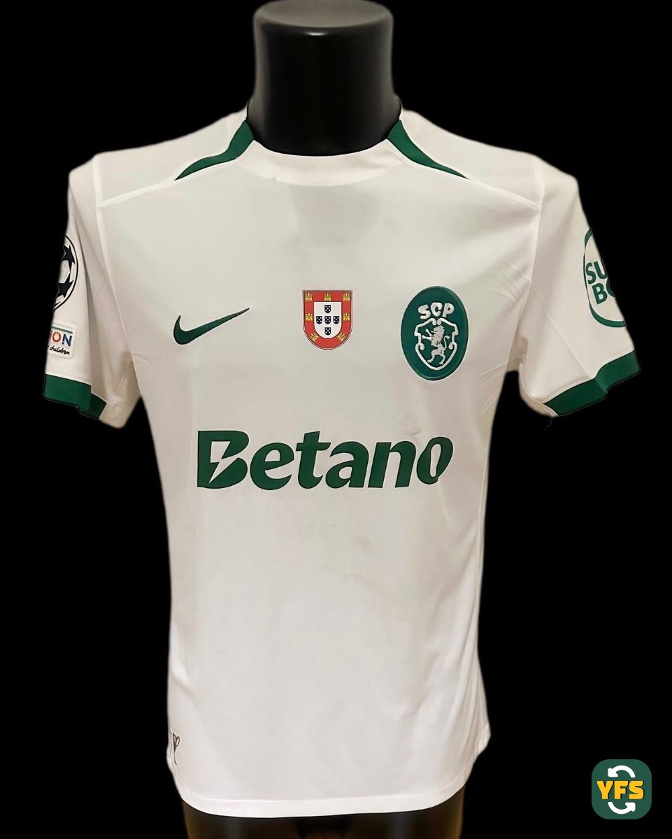 Sporting Clube Portugal 2024-2025 Away Match Worn Nike - YourFootballShirt - Photo 1