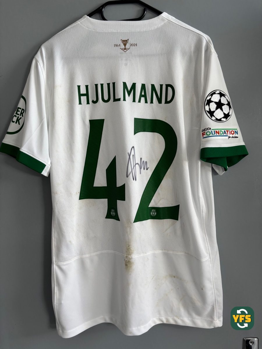 Sporting Clube Portugal 2024-2025 Away Match Worn Nike - YourFootballShirt - Photo 1