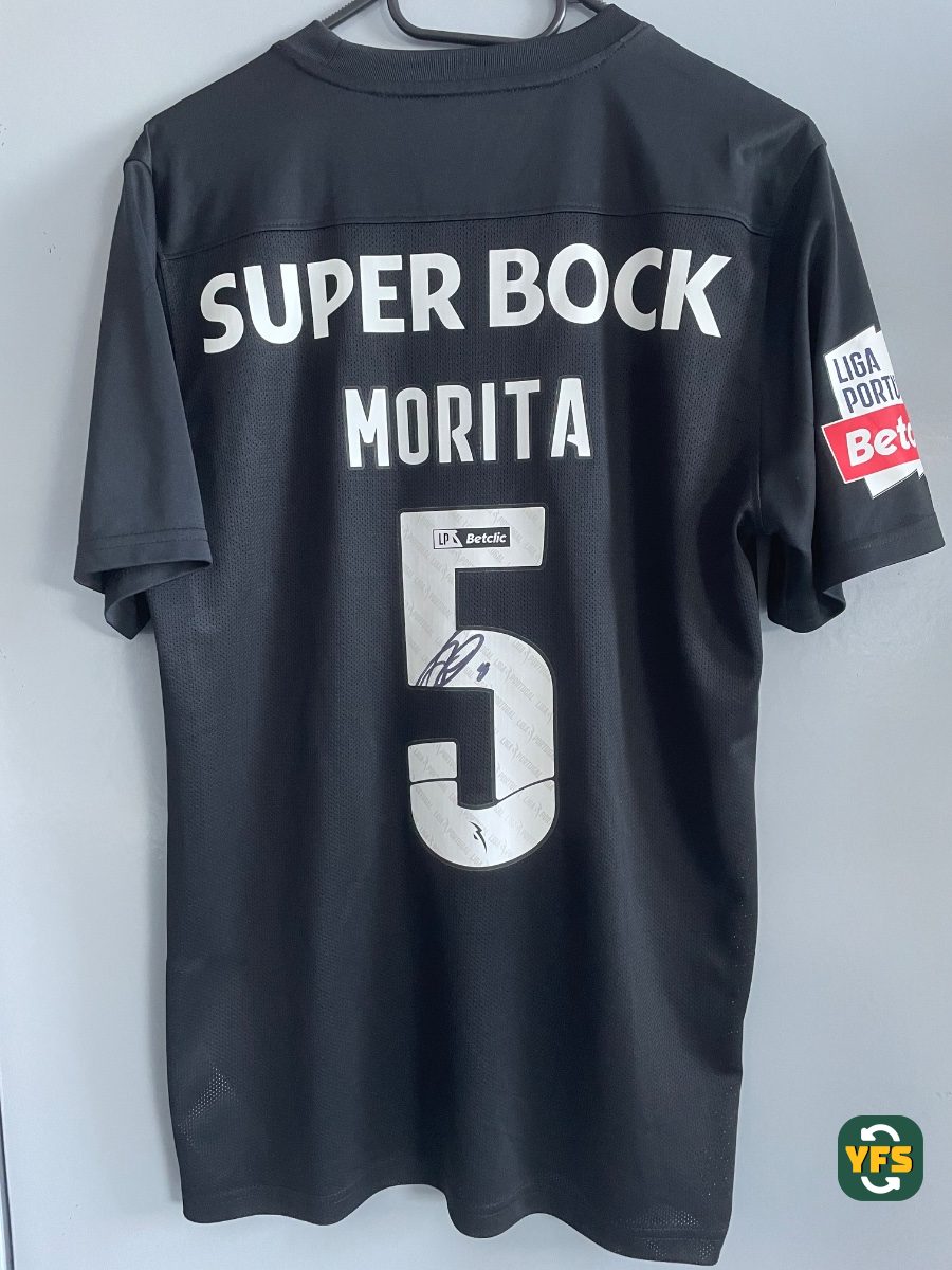 Sporting Clube Portugal 2023-2024 Away Match Worn Nike Morita - YourFootballShirt - Photo 1