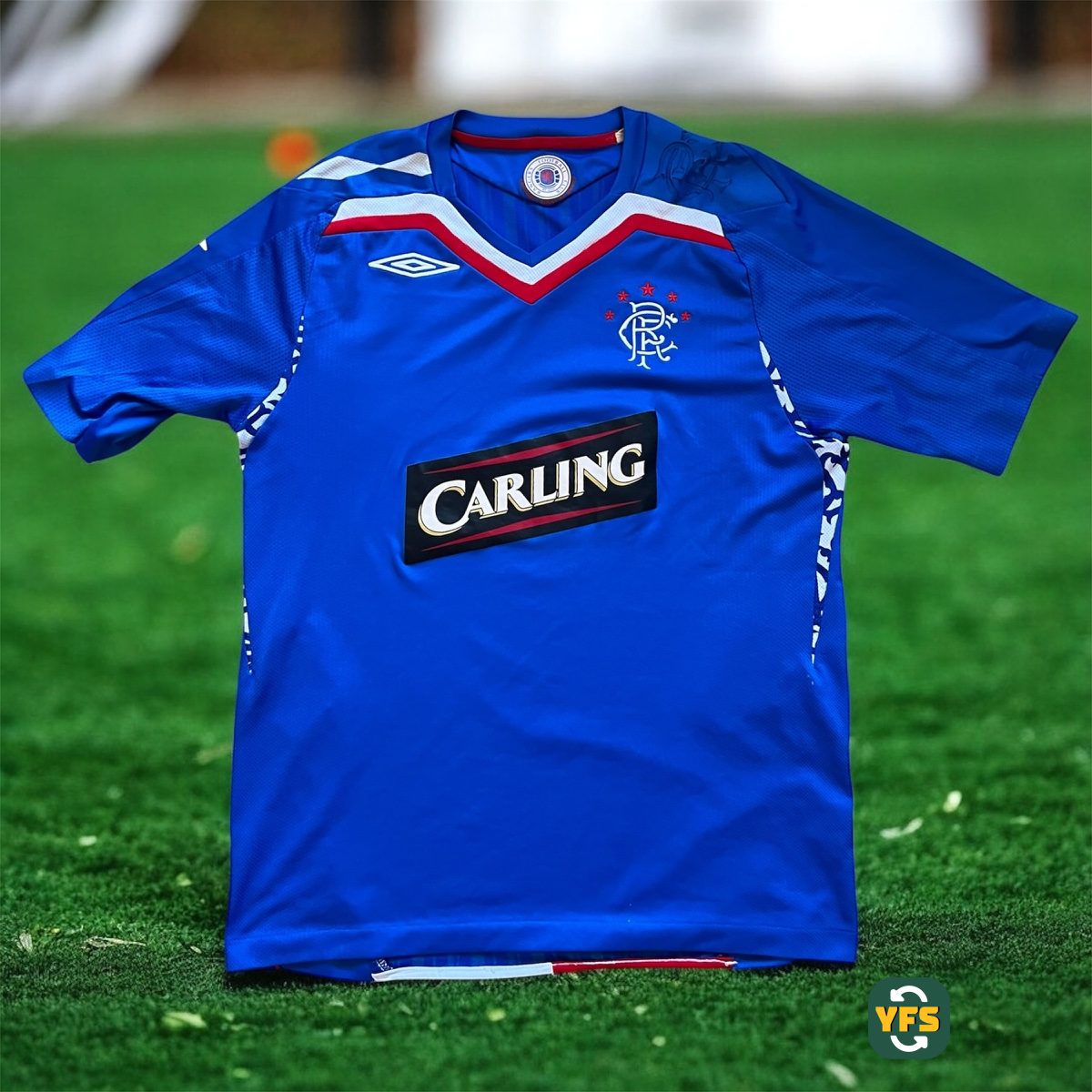 Glasgow Rangers 2007-2008 Home Store Version Umbro - YourFootballShirt - Photo 1