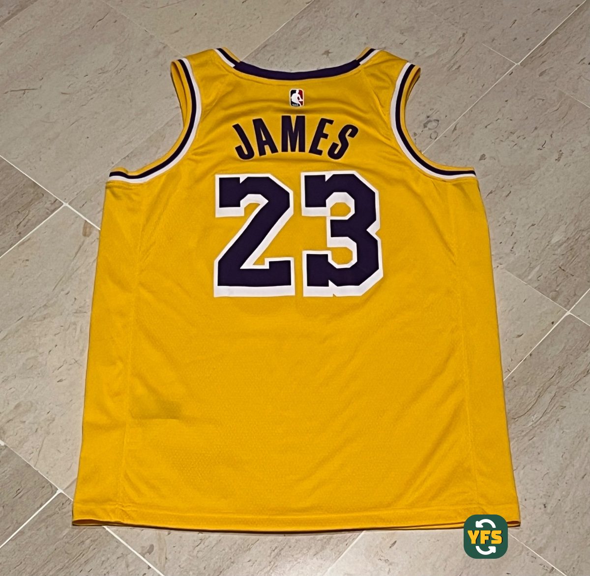 Los Angeles Lakers 2018-2019 Home Pro Version Nike - YourFootballShirt - Photo 1