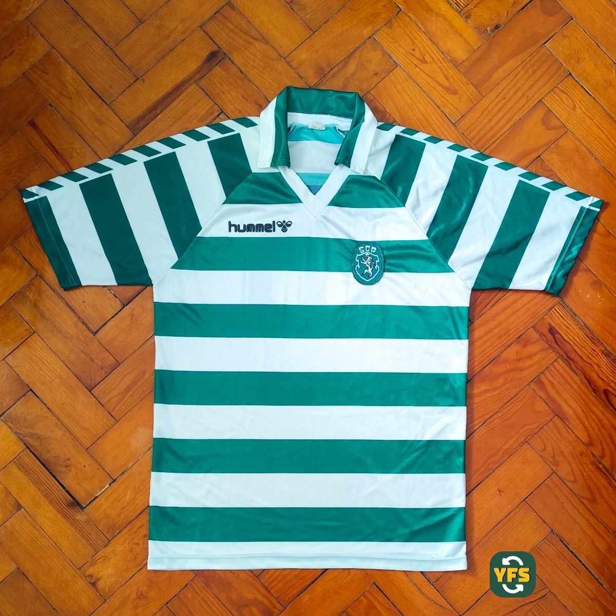 Sporting Clube Portugal 1987-1988 Home Match Worn Hummel - YourFootballShirt - Photo 1