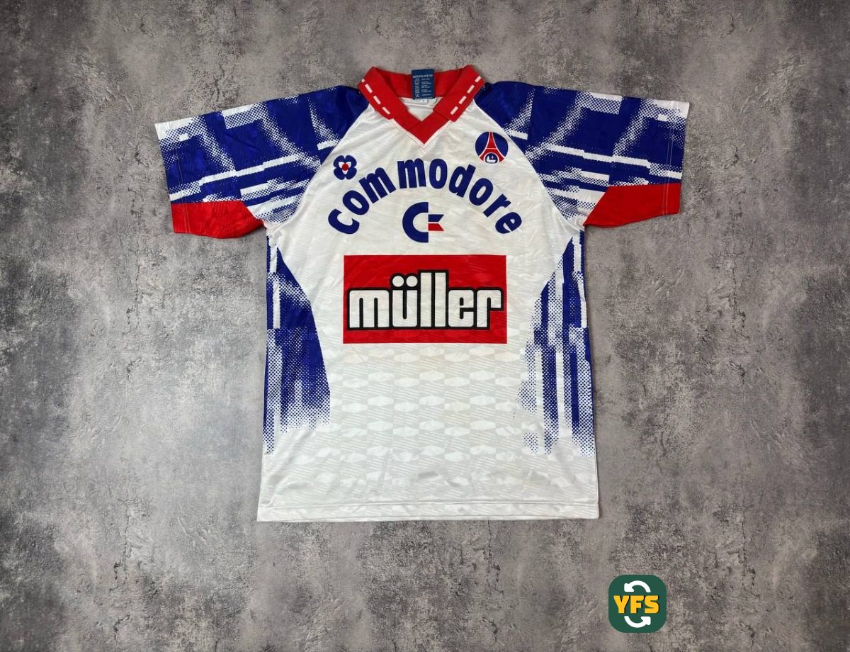 PSG 1992-1993 Home Store Version PSG RETRO - YourFootballShirt - Photo 1