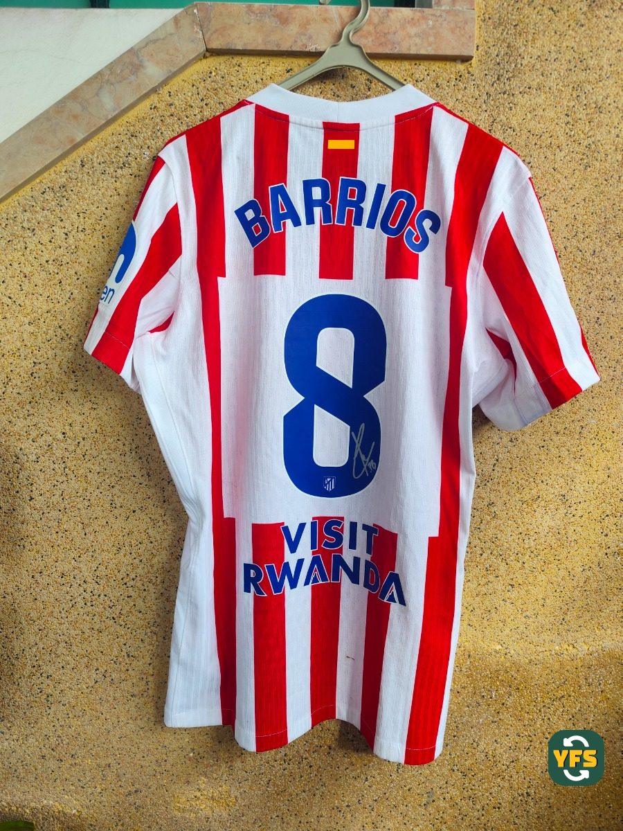 Atletico Madrid 2025-2026 Home Match Worn Nike - YourFootballShirt - Photo 1