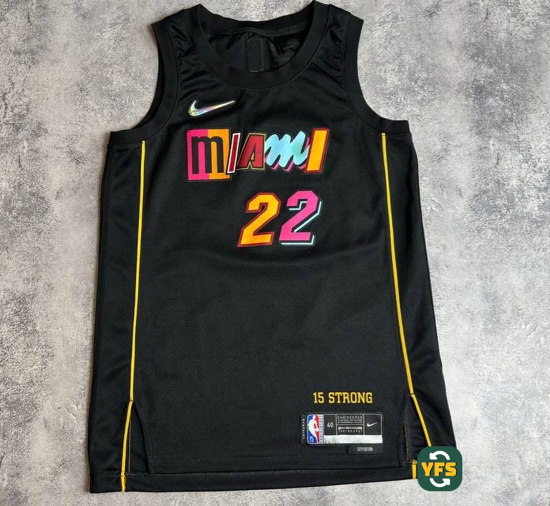 Miami Heat 2021-2022 Home Store Version Nike - YourFootballShirt - Photo 1