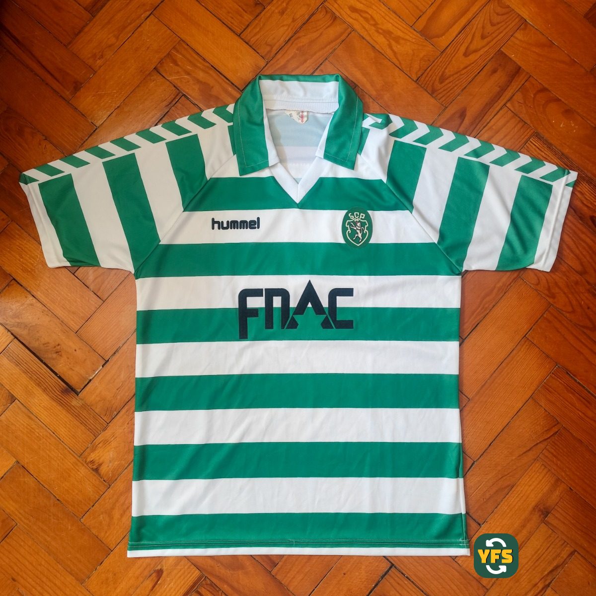 Sporting Clube Portugal 1988-1989 Home Match Worn Hummel - YourFootballShirt - Photo 1