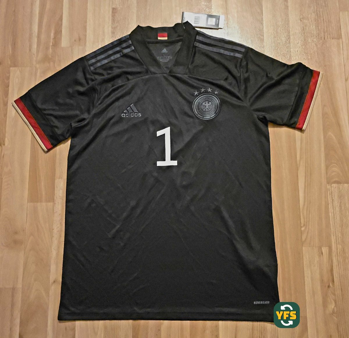 Germany 2019-2020 Goalkeeper Store Version Adidas - YourFootballShirt - Photo 1