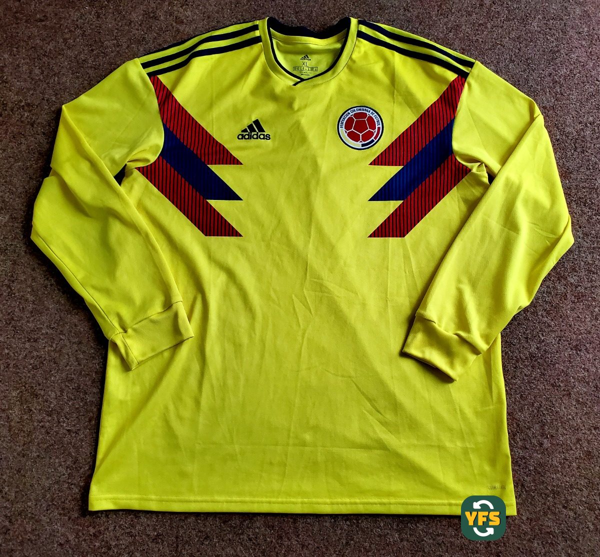 Colombia 2018-2019 Home Store Version Adidas - YourFootballShirt - Photo 1