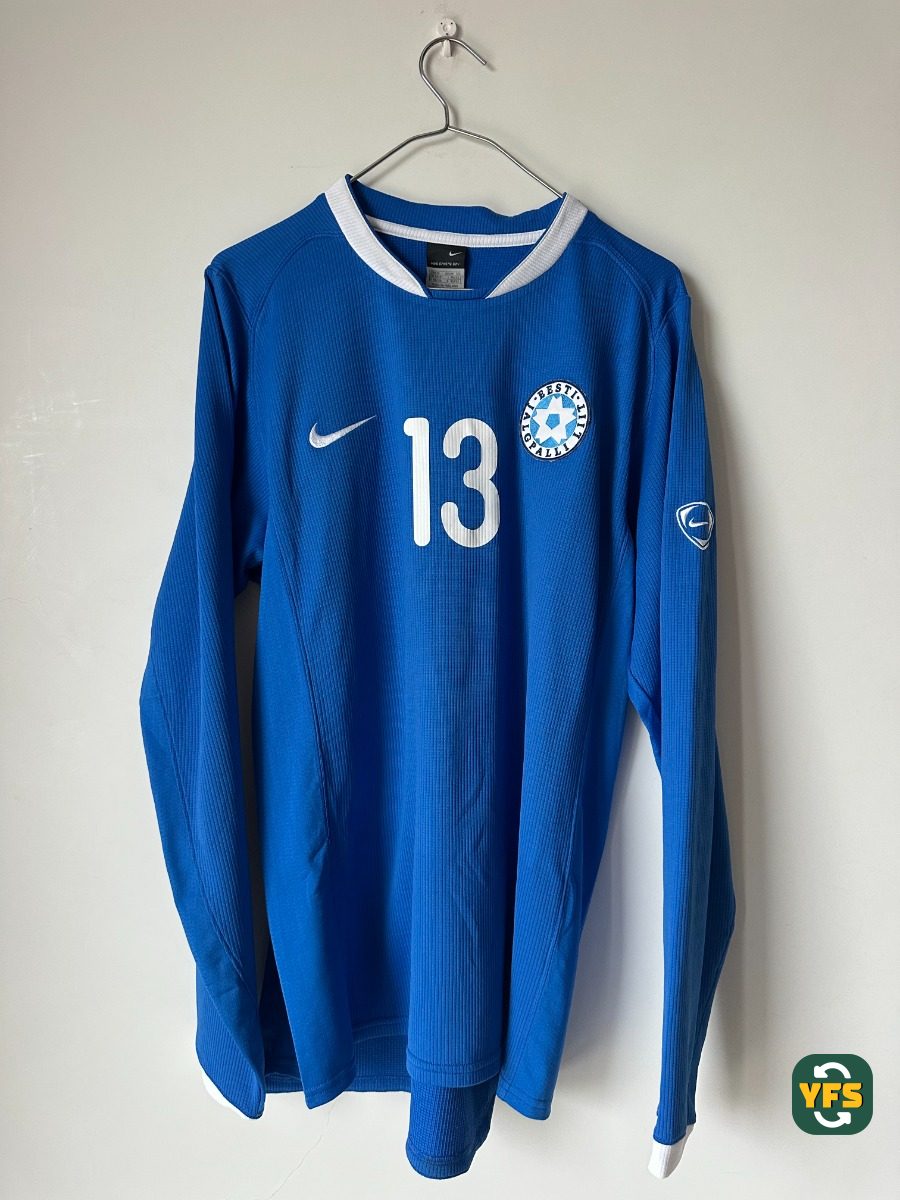 Estonia 2008-2009 Home Match Worn Nike - YourFootballShirt - Photo 1