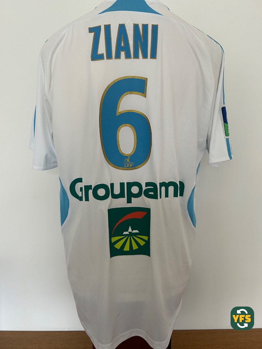 Olympique Marseille 2007-2008 Home Match Worn Adidas - YourFootballShirt - Photo 1