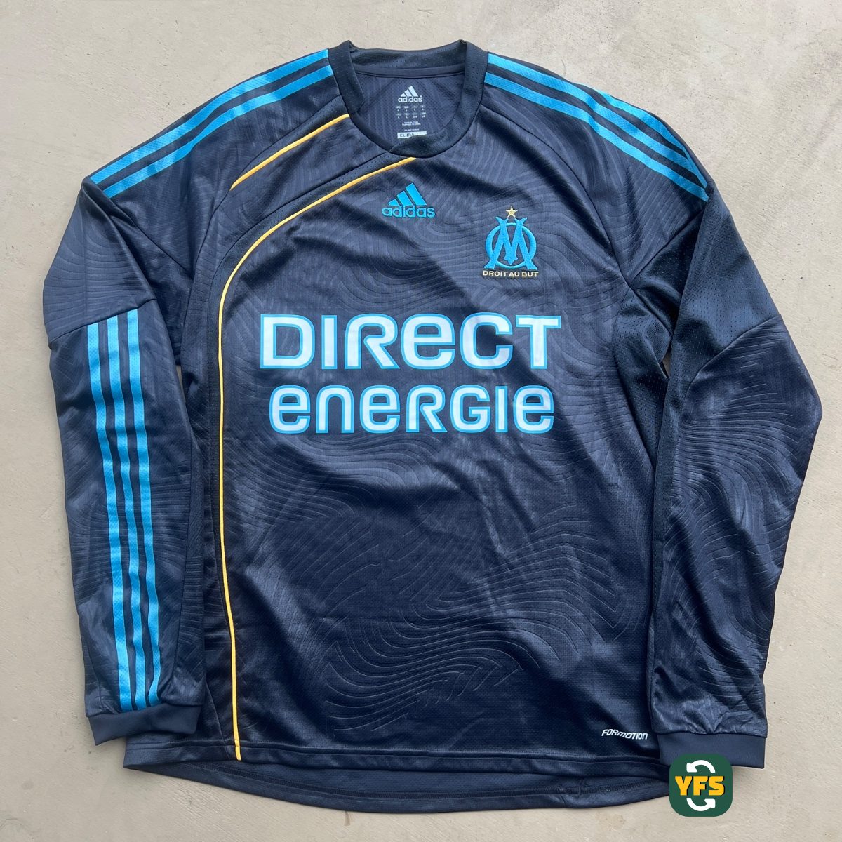 Olympique Marseille 2009-2010 Third Pro Version Adidas - YourFootballShirt - Photo 1