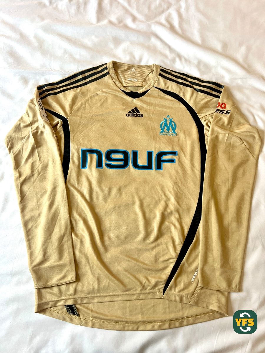 Olympique Marseille 2008-2009 Third Match Worn Adidas - YourFootballShirt - Photo 1
