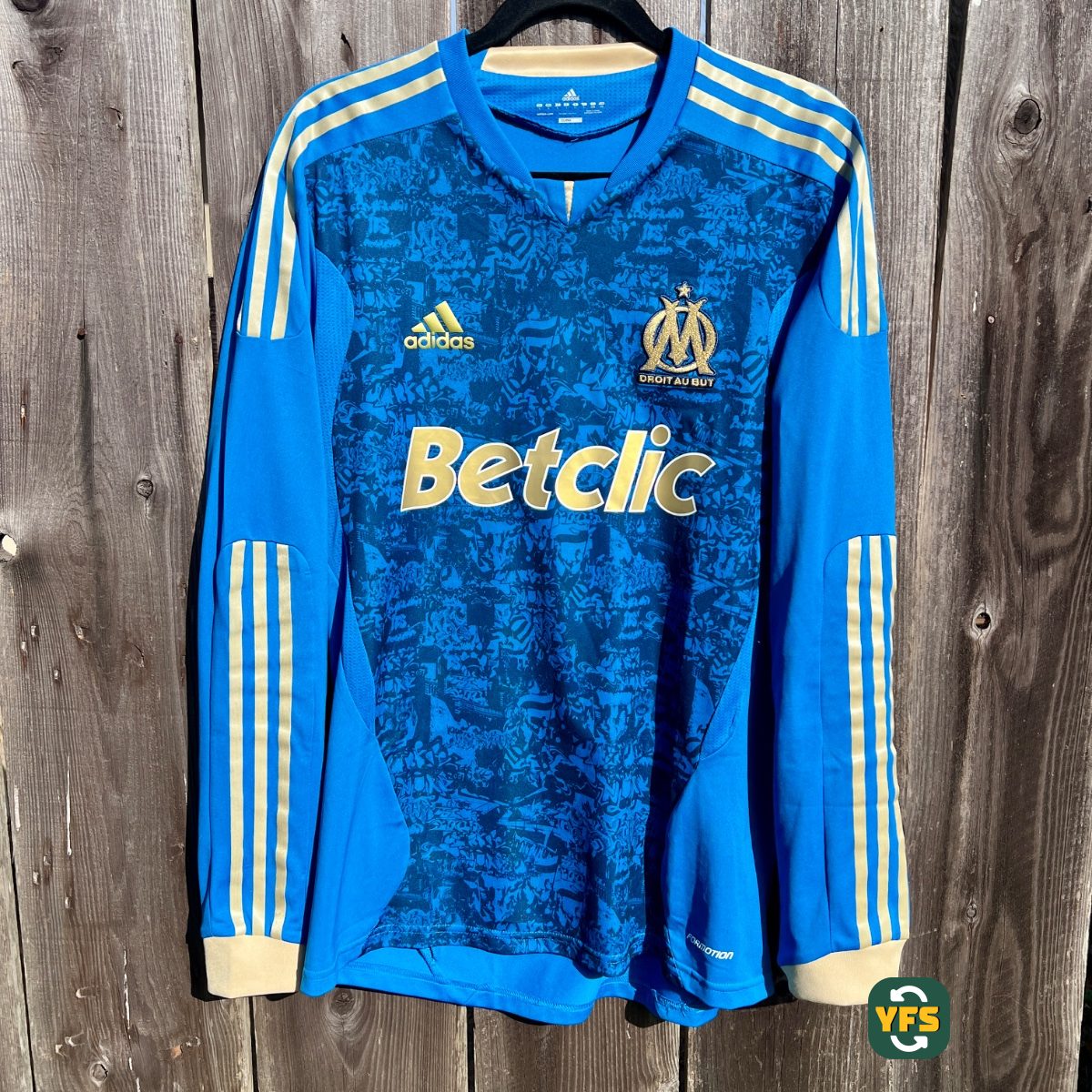 Olympique Marseille 2011-2012 Away Pro Version Adidas - YourFootballShirt - Photo 1