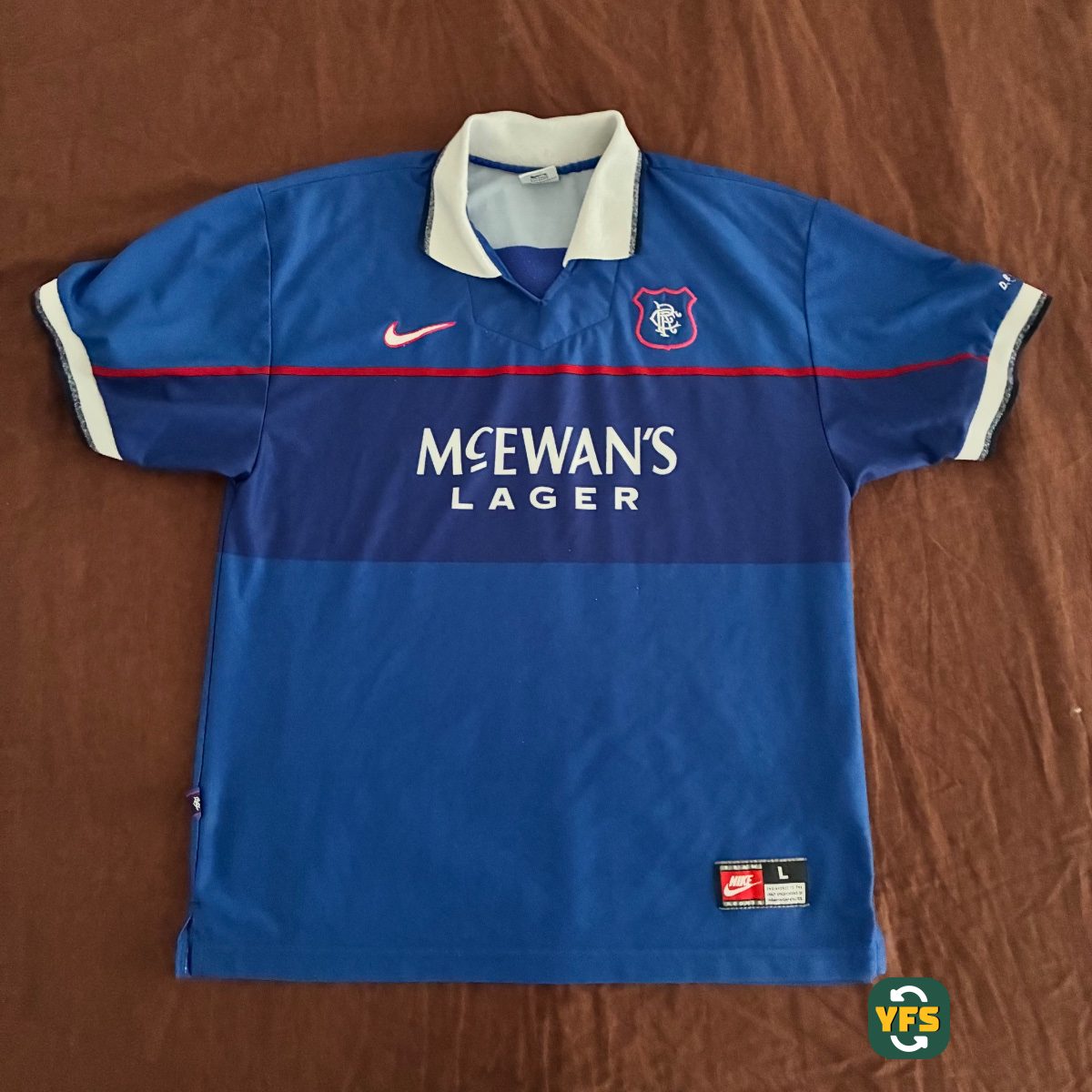 Glasgow Rangers 1997-1998 Home Store Version Nike - YourFootballShirt - Photo 1