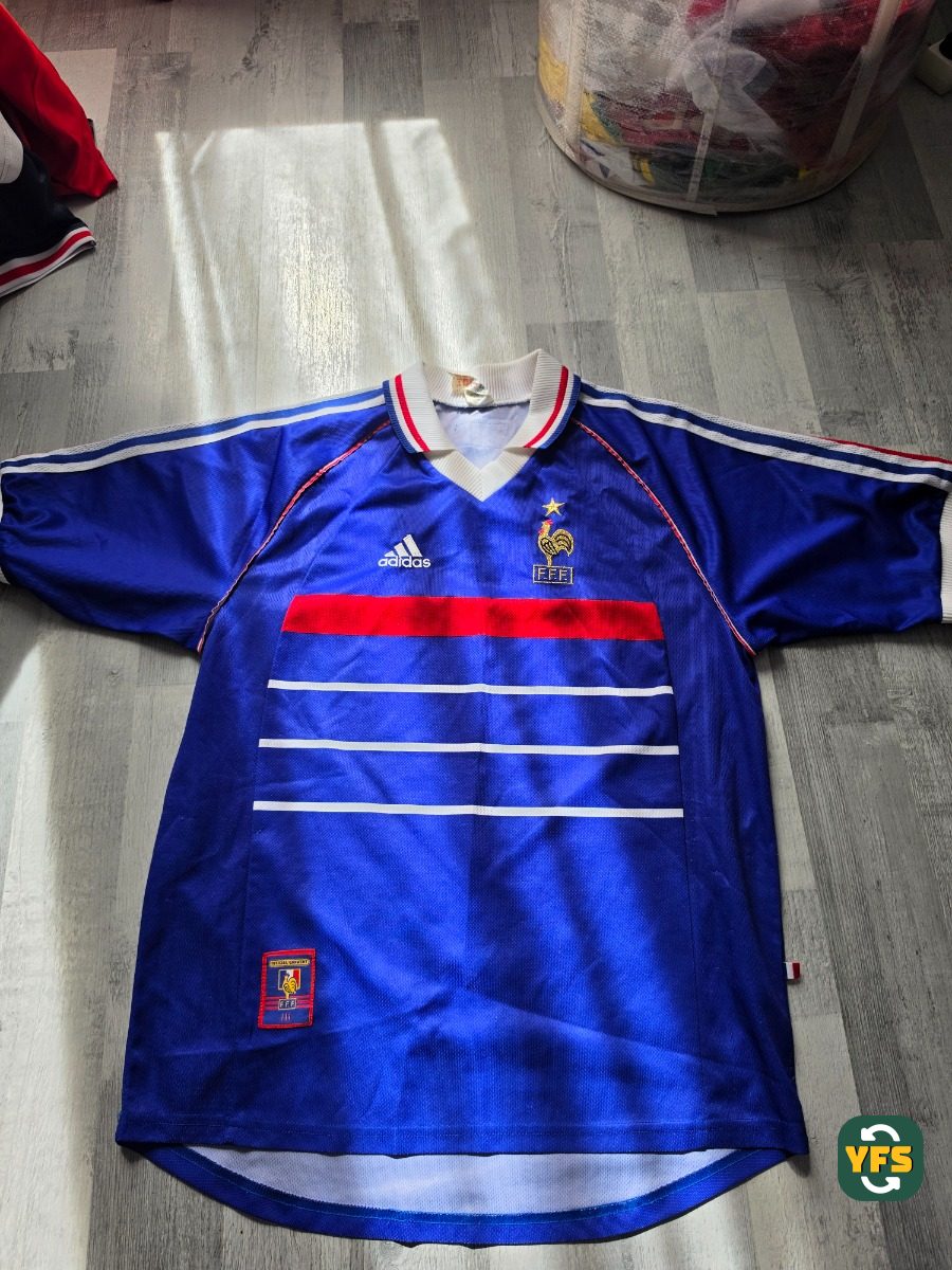 France 1998-1999 Home Store Version Adidas - YourFootballShirt