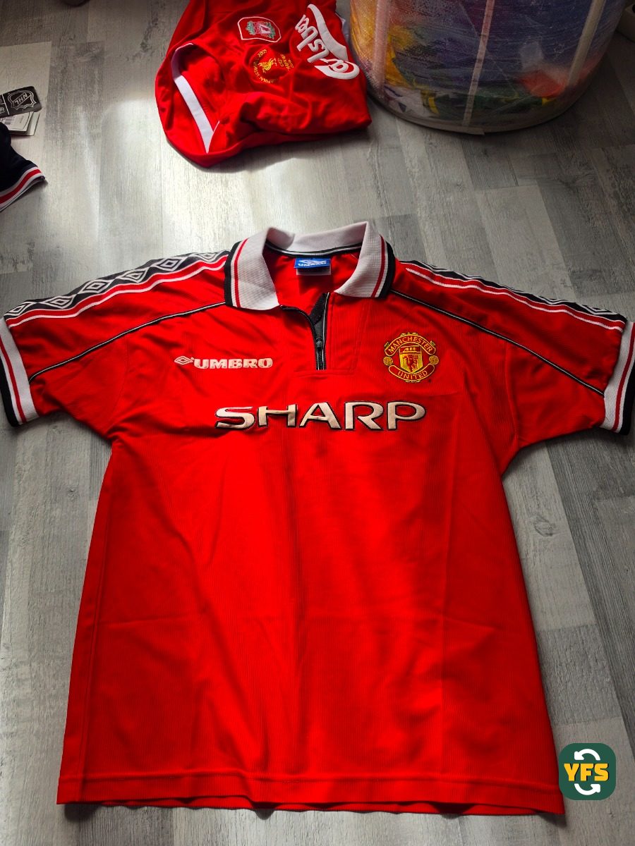 Manchester United 1998-1999 Home Store Version Umbro - YourFootballShirt