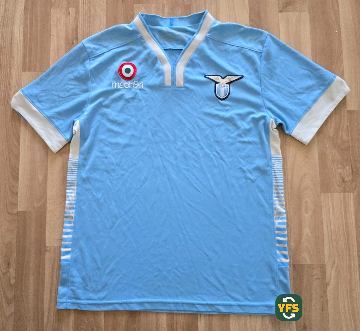 SS Lazio 2013-2014 Home Store Version Macron - YourFootballShirt - Photo 1