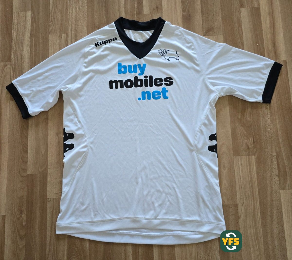 Derby County 2012-2013 Home Store Version Kappa - YourFootballShirt - Photo 1