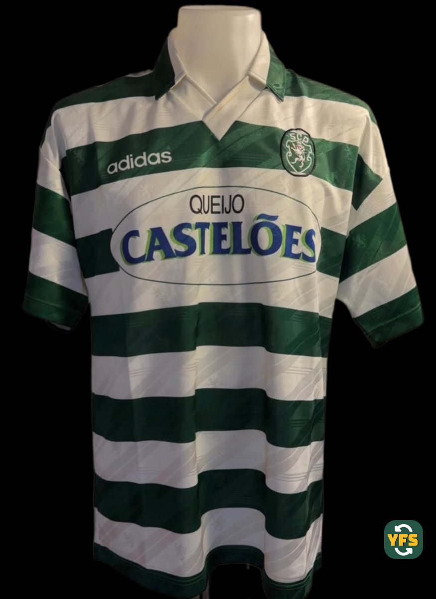 Sporting Clube Portugal 1994-1995 Home Match Worn Adidas - YourFootballShirt - Photo 1