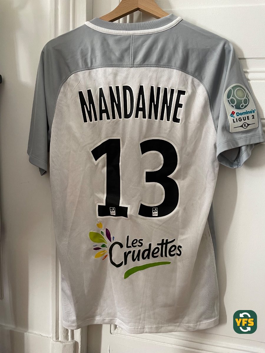 Chateauroux 2017-2018 Away Match Worn Nike - YourFootballShirt - Photo 1