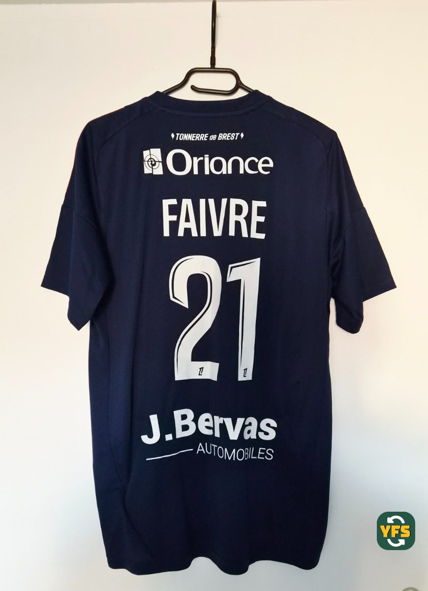 Stade Brestois 2024-2025 Away Faivre #21