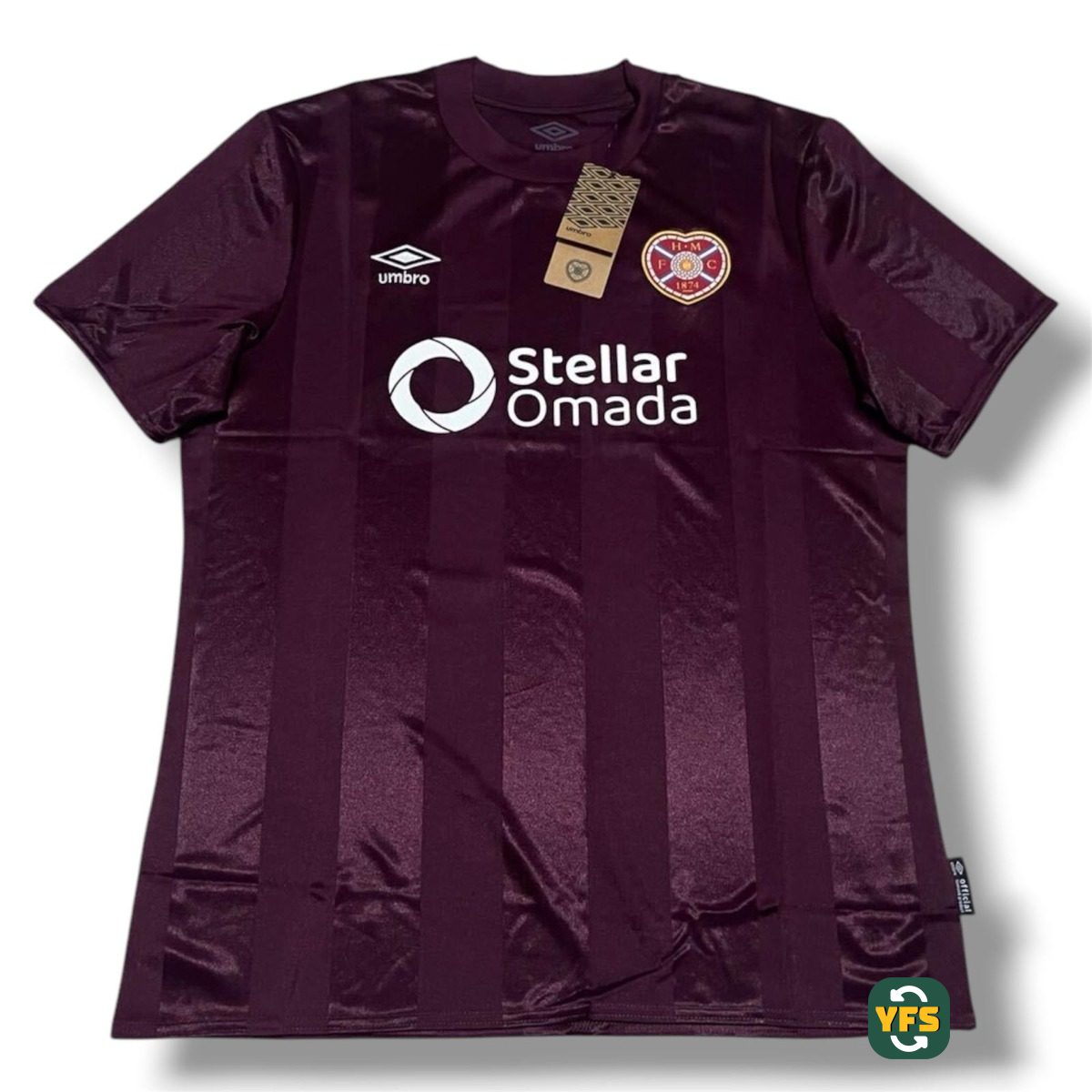 Heart of Midlothian 2024-2025 Home Store Version Umbro - YourFootballShirt - Photo 1