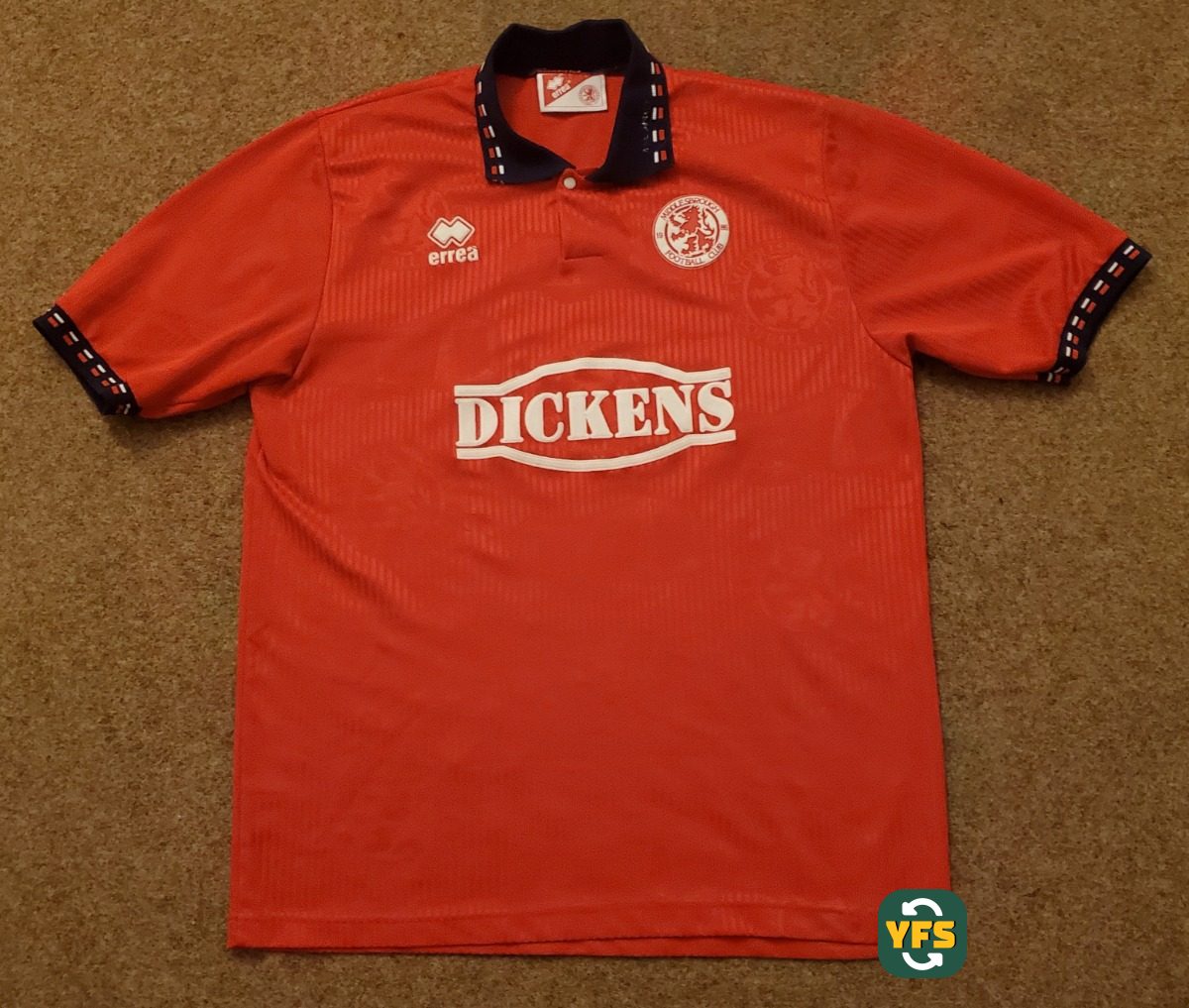 Middlesbrough 1994-1995 Home Store Version Errea - YourFootballShirt - Photo 1