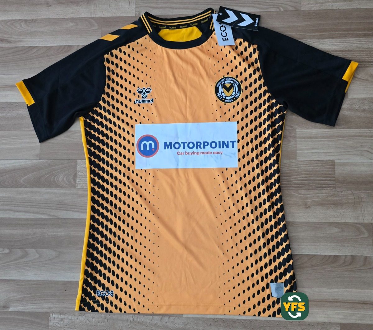 Newport Country AFC 2022-2023 Home Store Version Hummel - YourFootballShirt - Photo 1