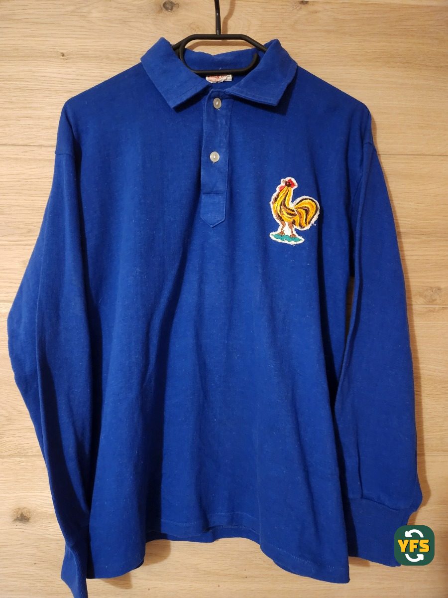 France 1960-1961 Home Match Worn allen sports - YourFootballShirt - Photo 1