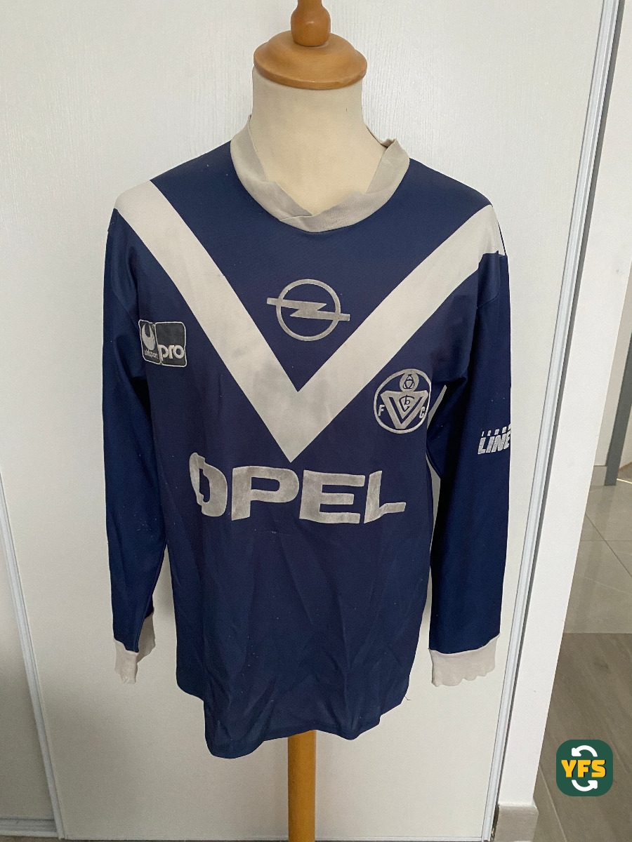 Girondins de Bordeaux 1990-1991 Home Match Worn Uhlsport - YourFootballShirt - Photo 1