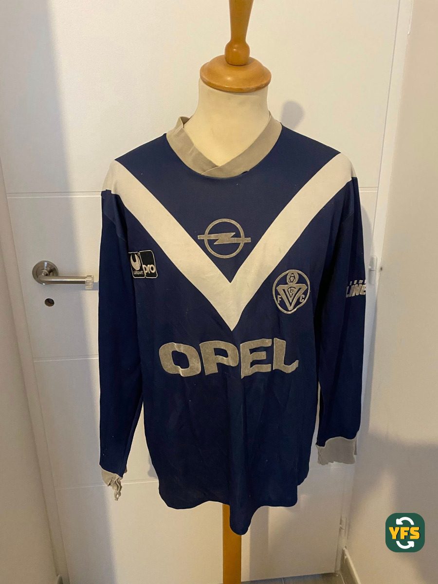 Girondins de Bordeaux 1990-1991 Home Match Worn Uhlsport - YourFootballShirt - Photo 1