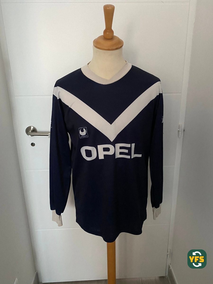 Girondins de Bordeaux 1990-1991 Home Match Worn Uhlsport - YourFootballShirt - Photo 1