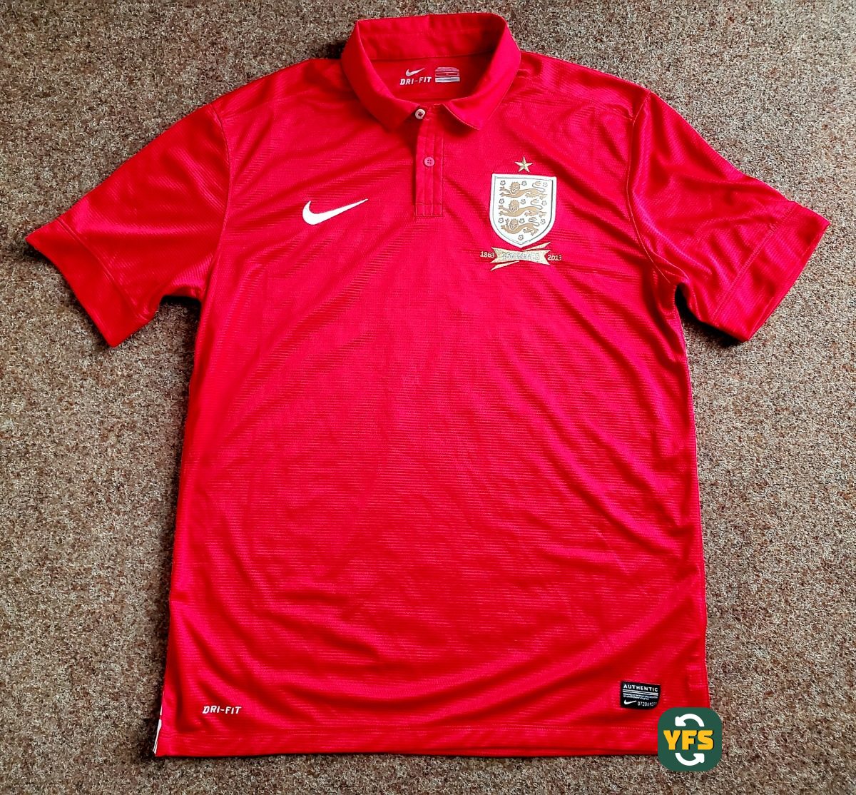 England 2013-2014 Away Store Version Nike - YourFootballShirt - Photo 1
