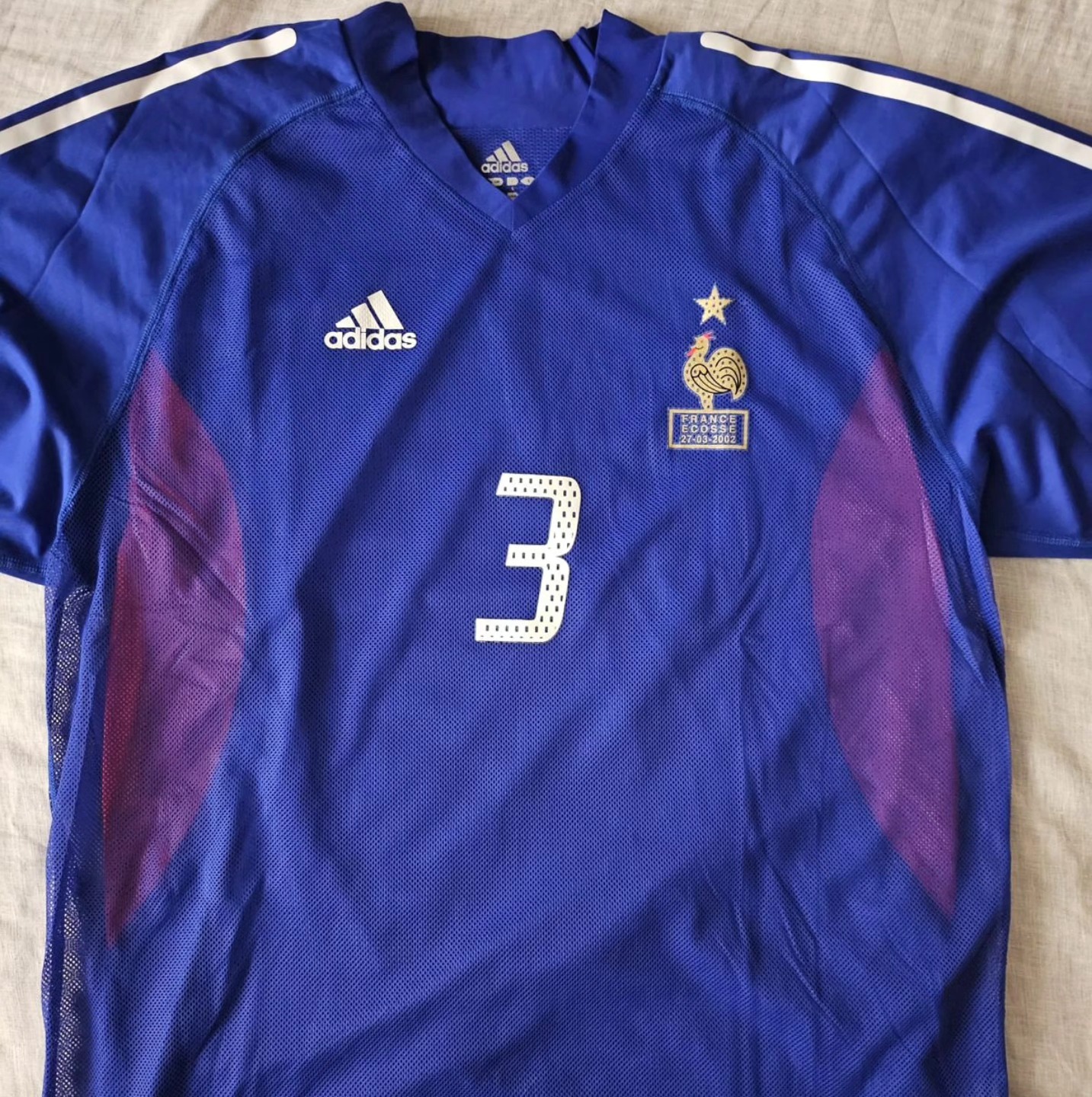 France 2002-2003 Home Issued Adidas - YourFootballShirt - Photo 1