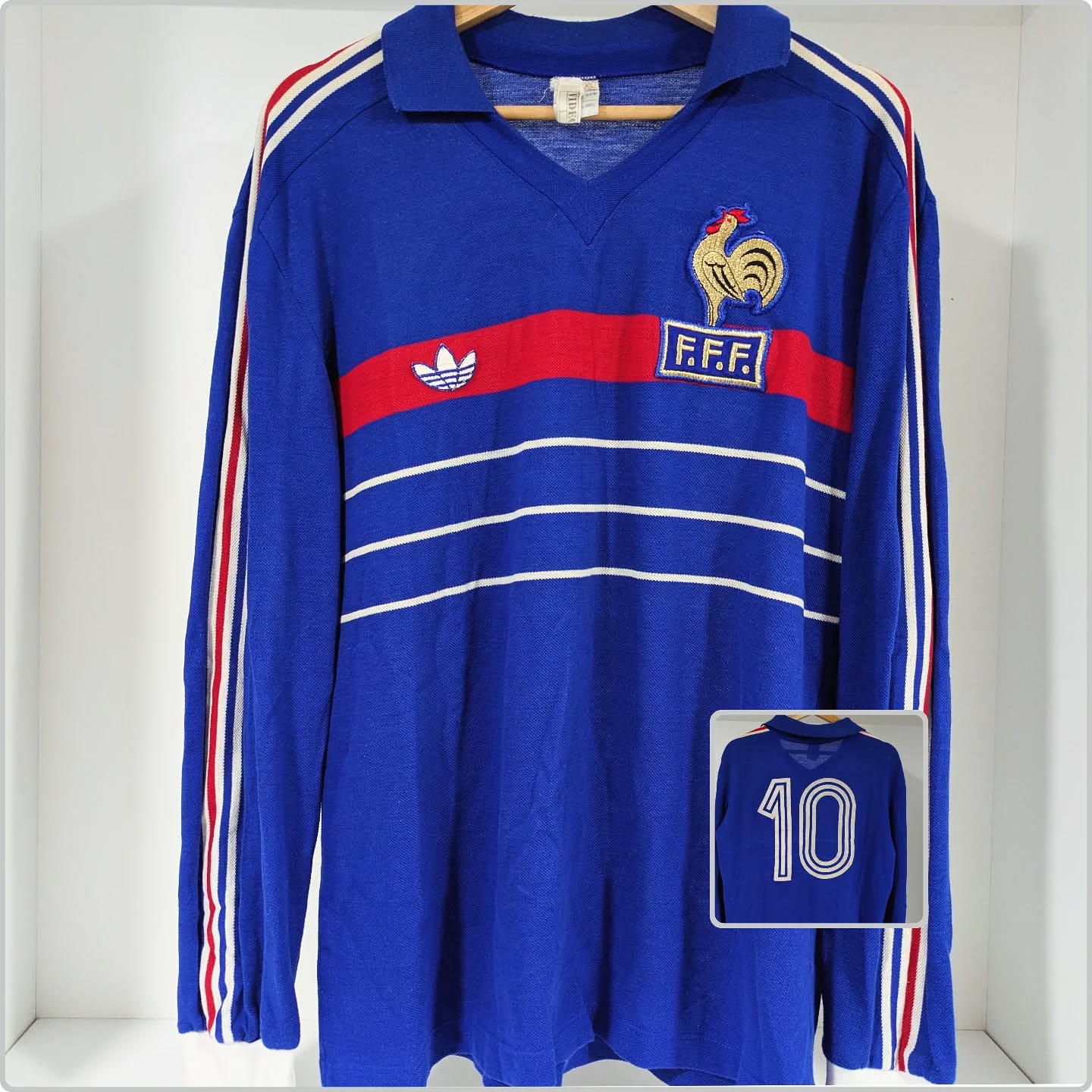 France 1984-1985 Home Issued Adidas - YourFootballShirt - Photo 1