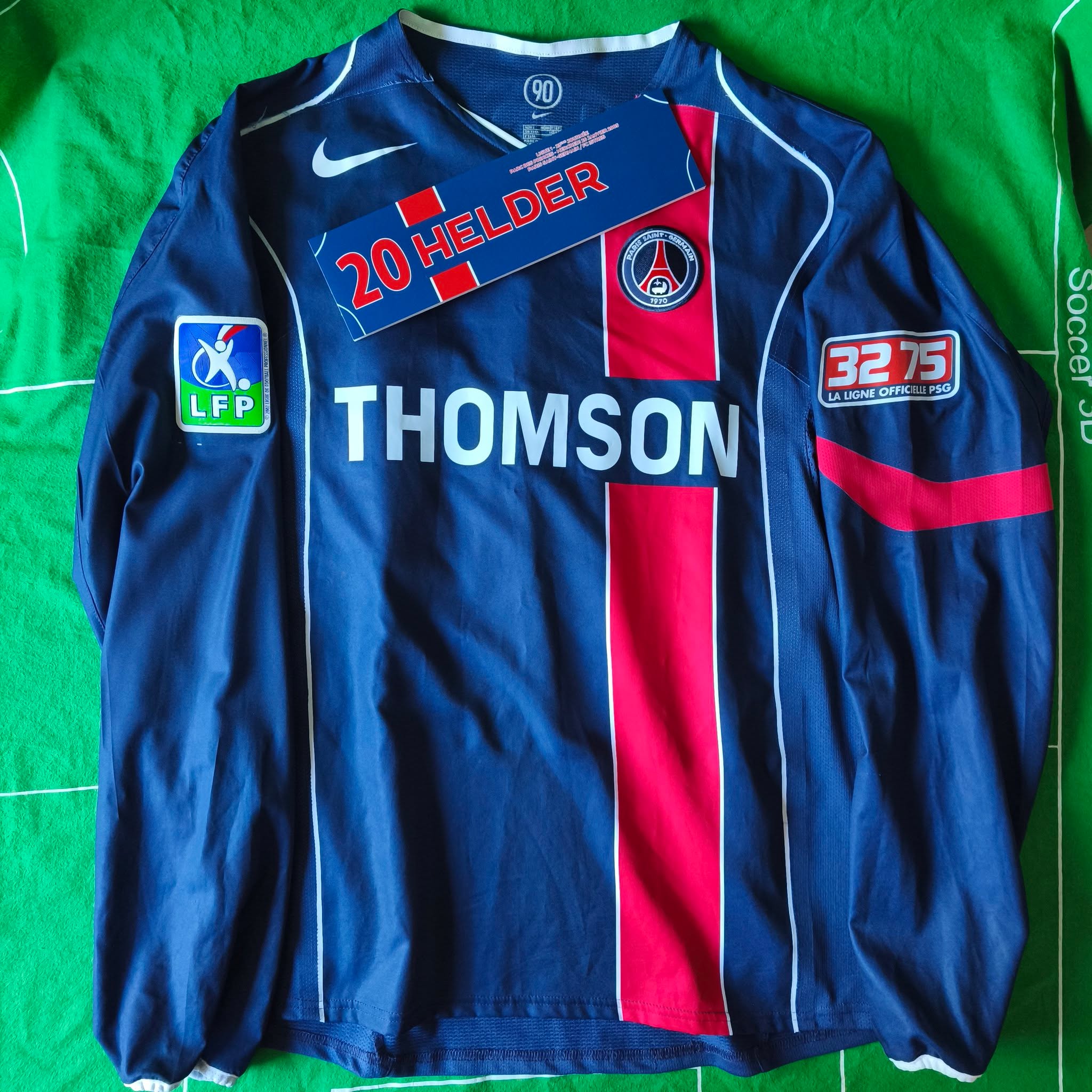 PSG 2004-2005 Home Match Worn Nike - YourFootballShirt - Photo 1