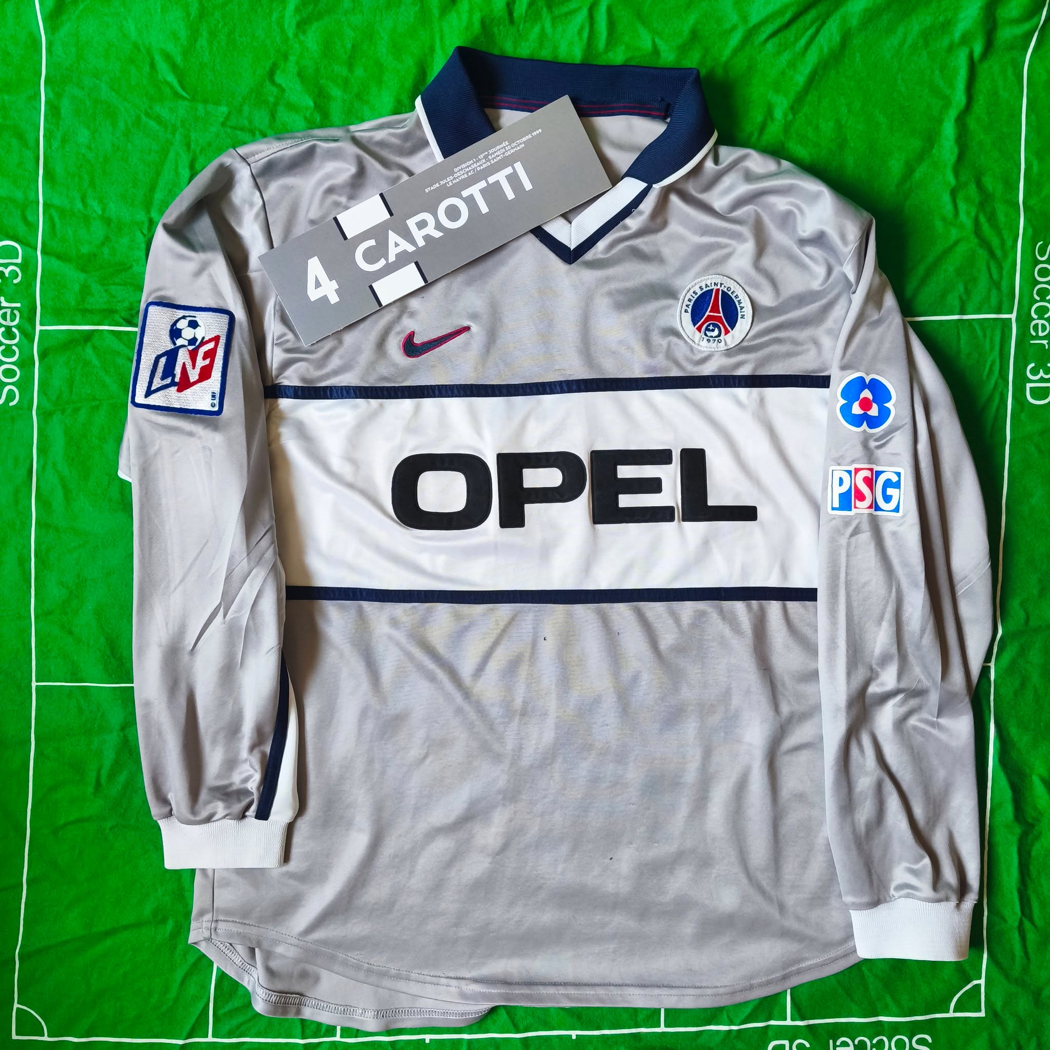 PSG 1999-2000 Away Issued Nike - YourFootballShirt - Photo 1