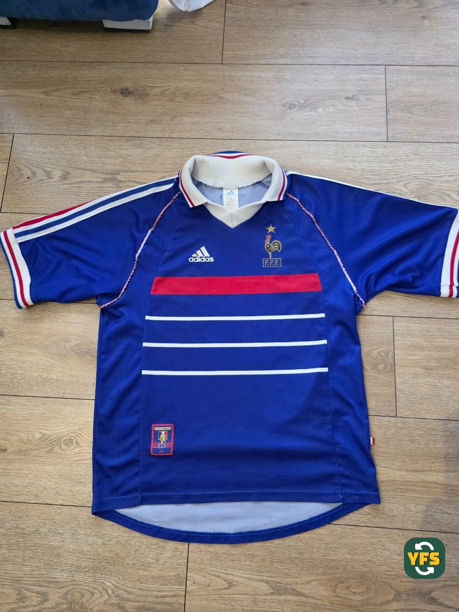 France 1998-1999 Home Store Version Adidas - YourFootballShirt
